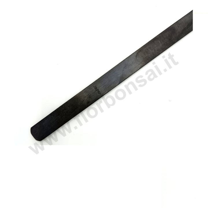 Cesello dritto giapponese per bonsai in acciaio brunito 195 mm | FlorBonsai