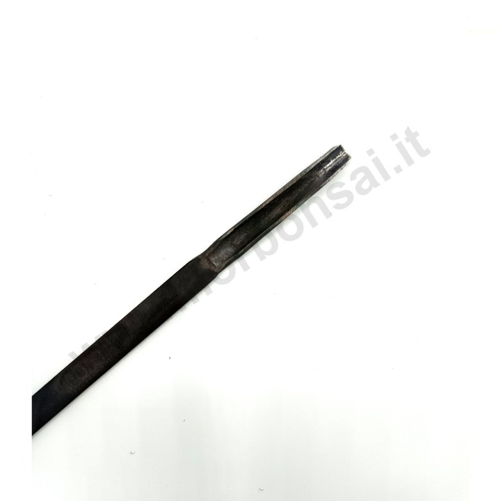 Cesello dritto giapponese per bonsai in acciaio brunito 195 mm | FlorBonsai