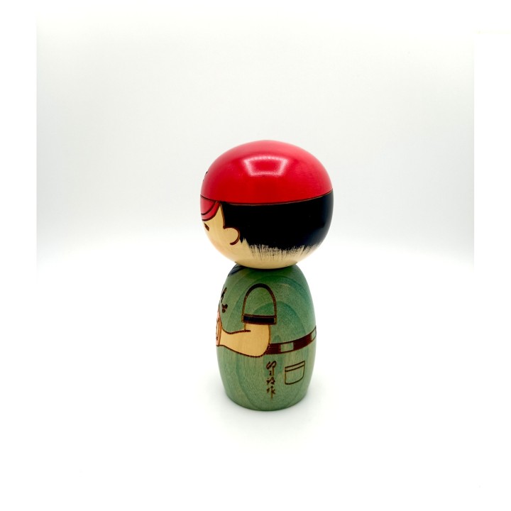 Kokeshi Baseball – Portafortuna Giapponese in Legno Dipinto a Mano | FlorBonsai
