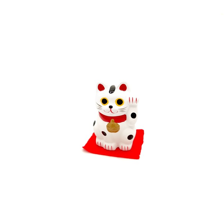 Maneki Neko Bianco – Gatto Portafortuna Giapponese in Ceramica | Oggettistica Feng Shui