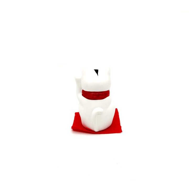Maneki Neko Bianco – Gatto Portafortuna Giapponese in Ceramica | Oggettistica Feng Shui